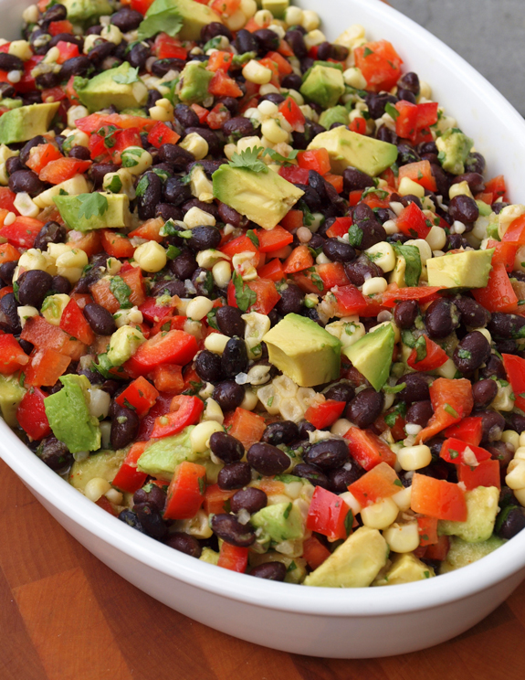 Ensalada de Porotos Negros, Choclo y Palta - LOCOS X LA PARRILLA